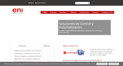 Desktop Screenshot of eni.es