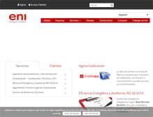 Tablet Screenshot of eni.es